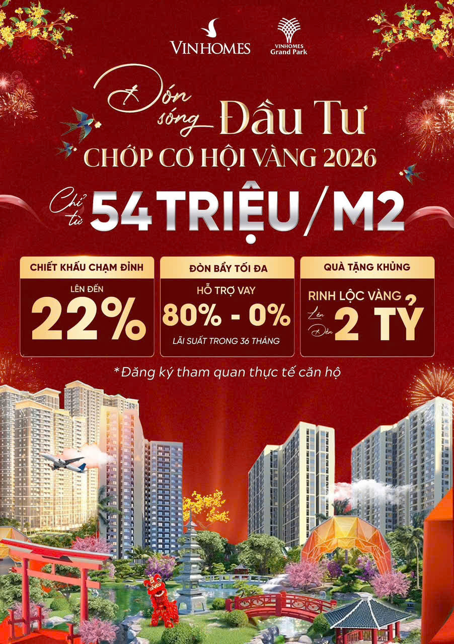 chính sách căn hộ vinhomes 2026